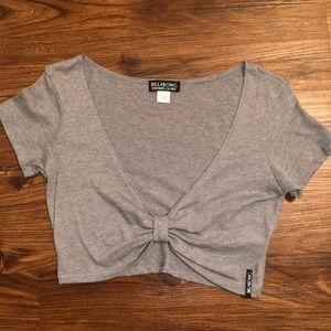 Billabong grey crop top